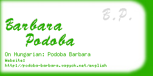 barbara podoba business card